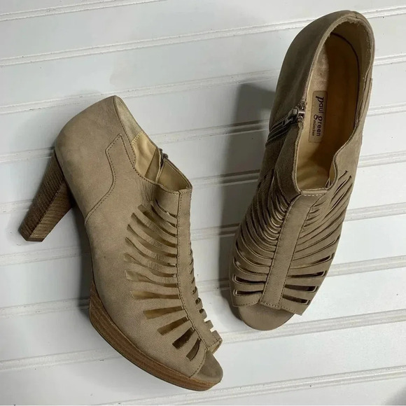 Paul Green Peep Toe Caged Pump Booties - Picture 6 of 11